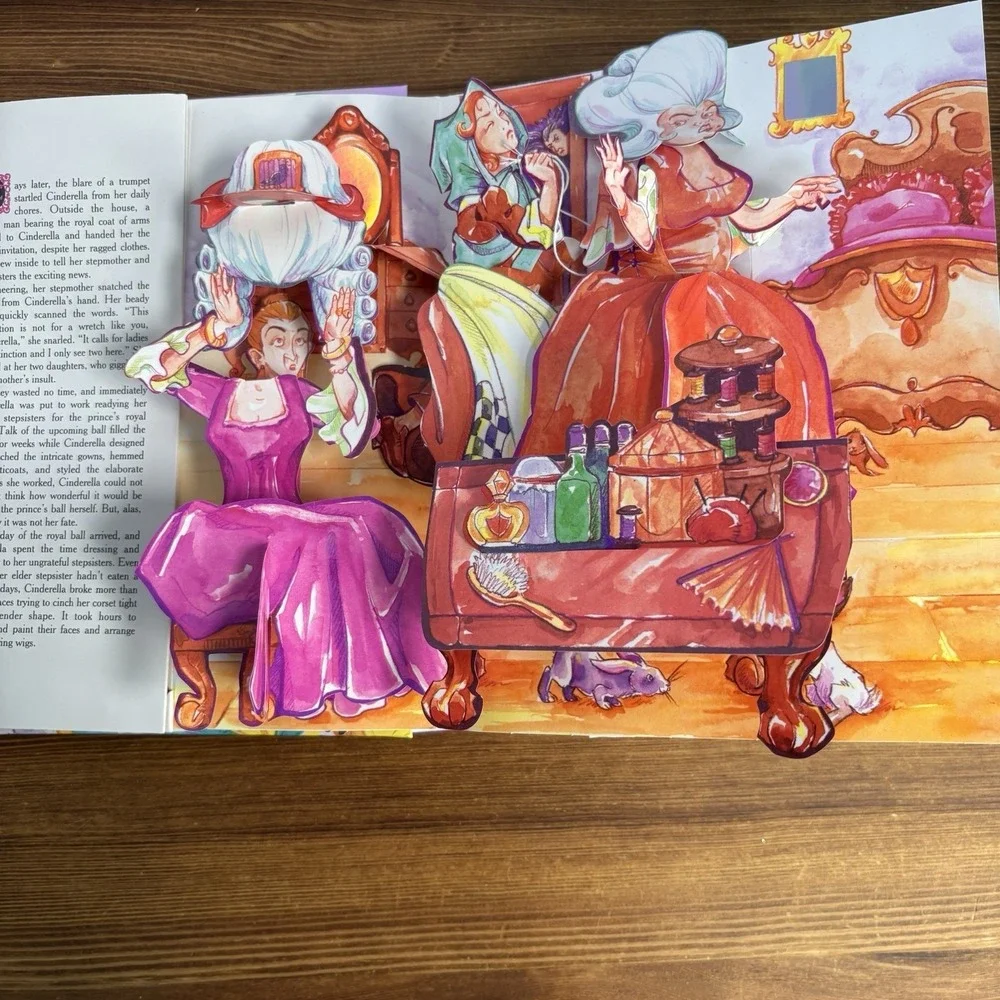 Matthew Reinhart Cinderella Pop-Up Fairy Tale Hardcover Interactive Story Book